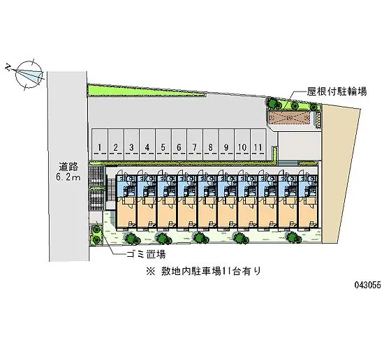 ★手数料０円★朝霞市岡２丁目 月極駐車場